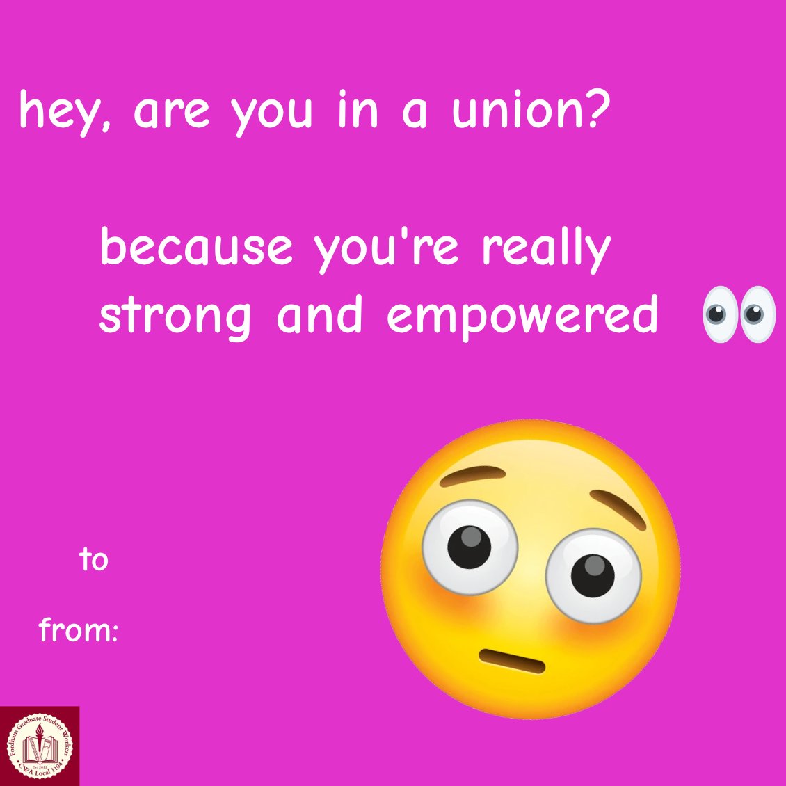 Unions makes us strong, together! 💪 

Thinking about you ❤️ <a href="/CWAUnion/">CWA</a>