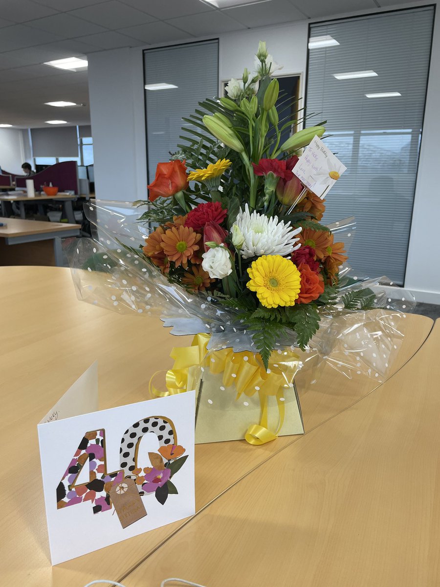 My amazing @MakeaChangeDA team surprised me with these today! 😍💐 I’m now off work for 2 weeks and 2 days to celebrate! (Although the main event isn’t for another 10 days) 🥳🎂