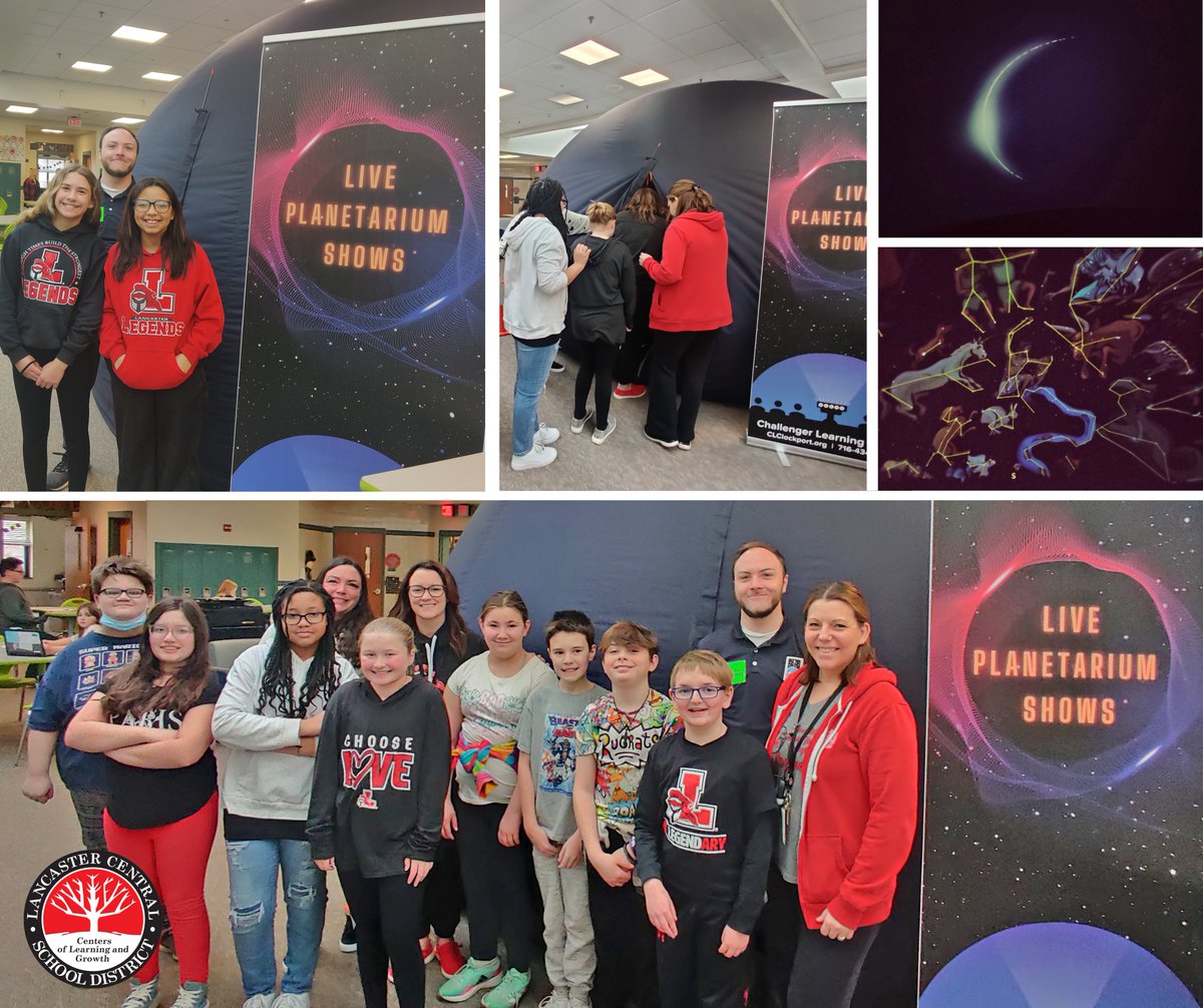 Lancaster Schools (@lancastercsd) on Twitter photo Thanks to <a href="/CLC__ONE/">Challenger Learning Center of Orleans Niagara Erie</a>'s Mobile Planetarium, <a href="/WilliamStreet14/">William Street School</a> sixth graders embarked on an out-of-this-world journey this week. Perfectly coinciding with the upcoming solar eclipse, students gained a deeper understanding and appreciation for the once-in-a-lifetime event. Thanks to <a href="/CLC__ONE/">Challenger Learning Center of Orleans Niagara Erie</a>'s Mobile Planetarium, <a href="/WilliamStreet14/">William Street School</a> sixth graders embarked on an out-of-this-world journey this week. Perfectly coinciding with the upcoming solar eclipse, students gained a deeper understanding and appreciation for the once-in-a-lifetime event.