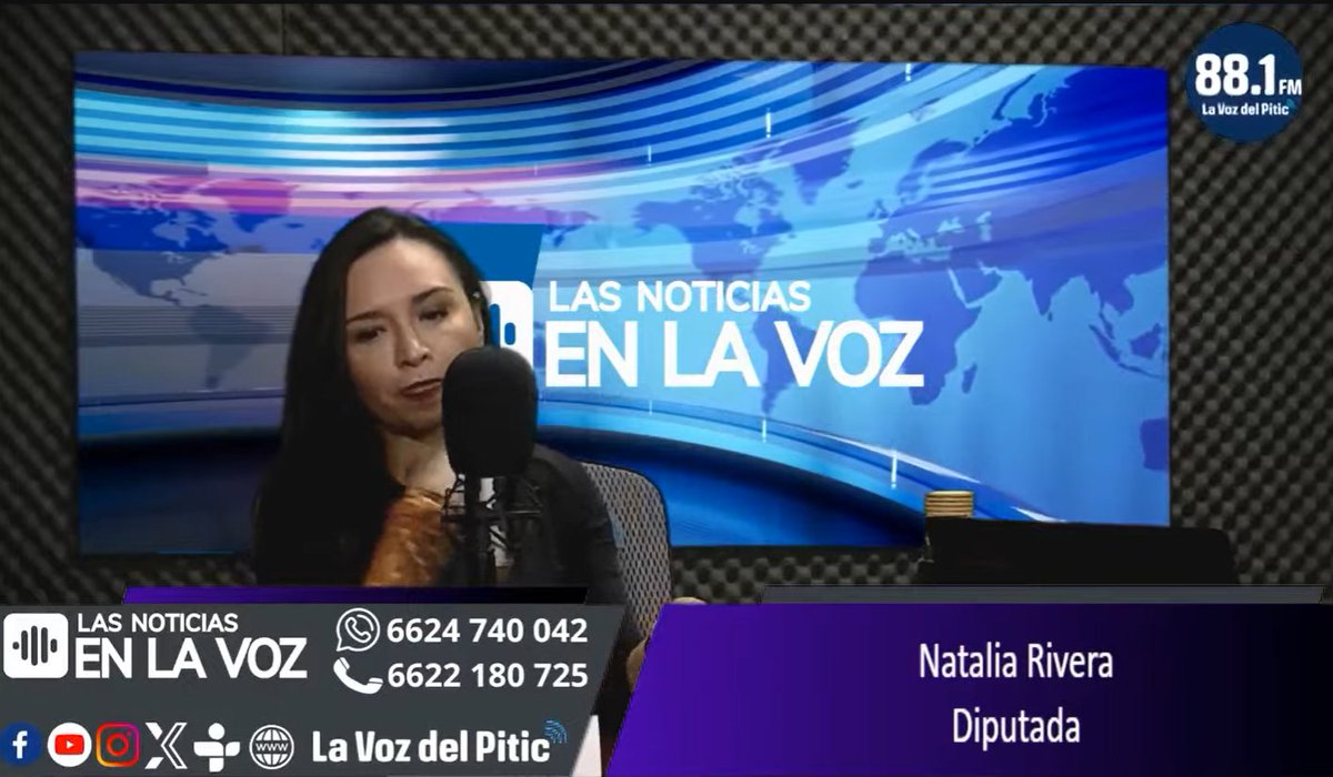 En este esta <a href="/NataliaRiveraGr/">Natalia Rivera</a> en <a href="/lavozdelpitic/">La Voz del Pitic 88.1 FM</a> con <a href="/angelcoronelh/">Angel Coronel</a> y <a href="/salvadoravilaco/">Salvador</a> hablando sobre su iniciativa de estacionamientos en negocios

@youtube  youtube.com/watch?v=y6YJCq…