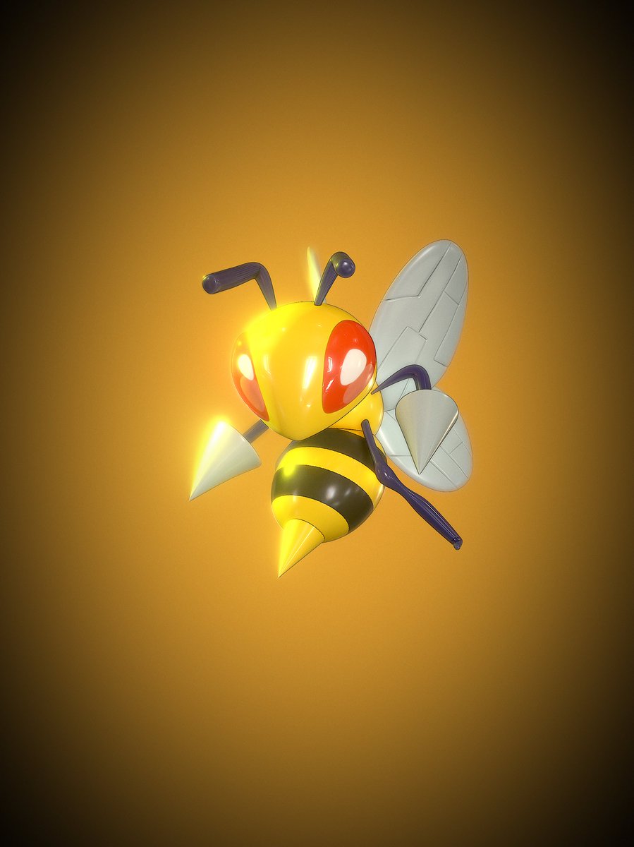 hallsspm's tweet photo. Acabei esquecendo de postar aqui que finalizei mais um Pokémon da primeira geração a Beedrill 🐝 #pokemon #nomadsculpt https://t.co/4AfCWZqr4O