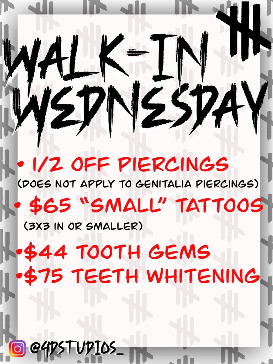 ddavisdesigns_'s tweet image. It’s Walk in Wednesday 👀👀
📍3640 Hillcroft St. 
#houstontattoo #houstonpiercing