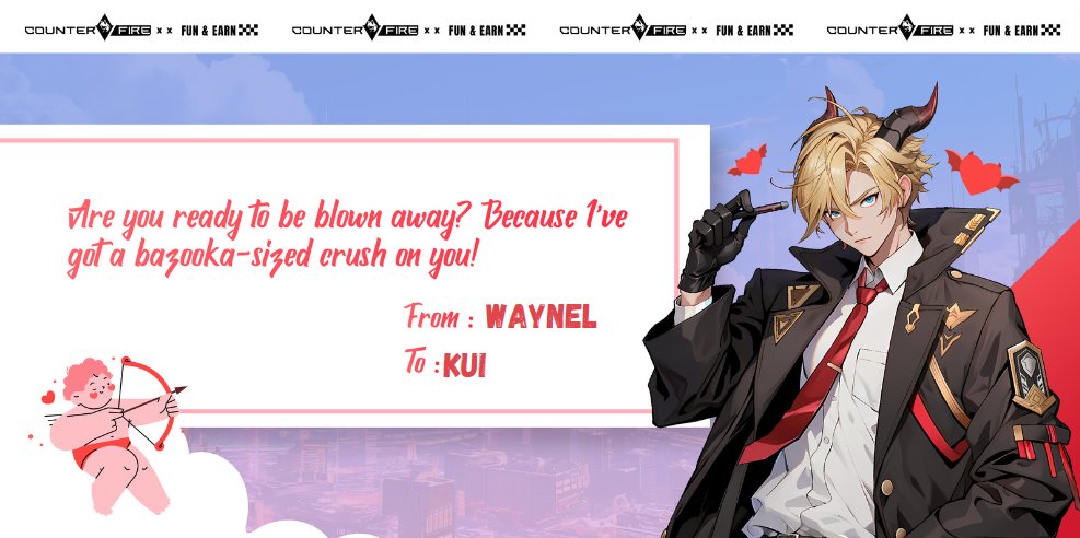 WayneL_'s tweet photo. Bro here u go @kuiizpeace ! 

@playCounterFire
#CounterFireWithLove https://t.co/UujhbPpdkc