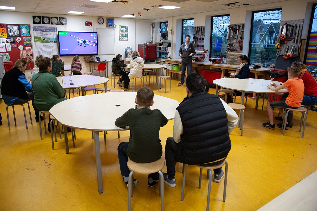 Vanmiddag samen met E-Flight present op een event van het Veluws College Twello.