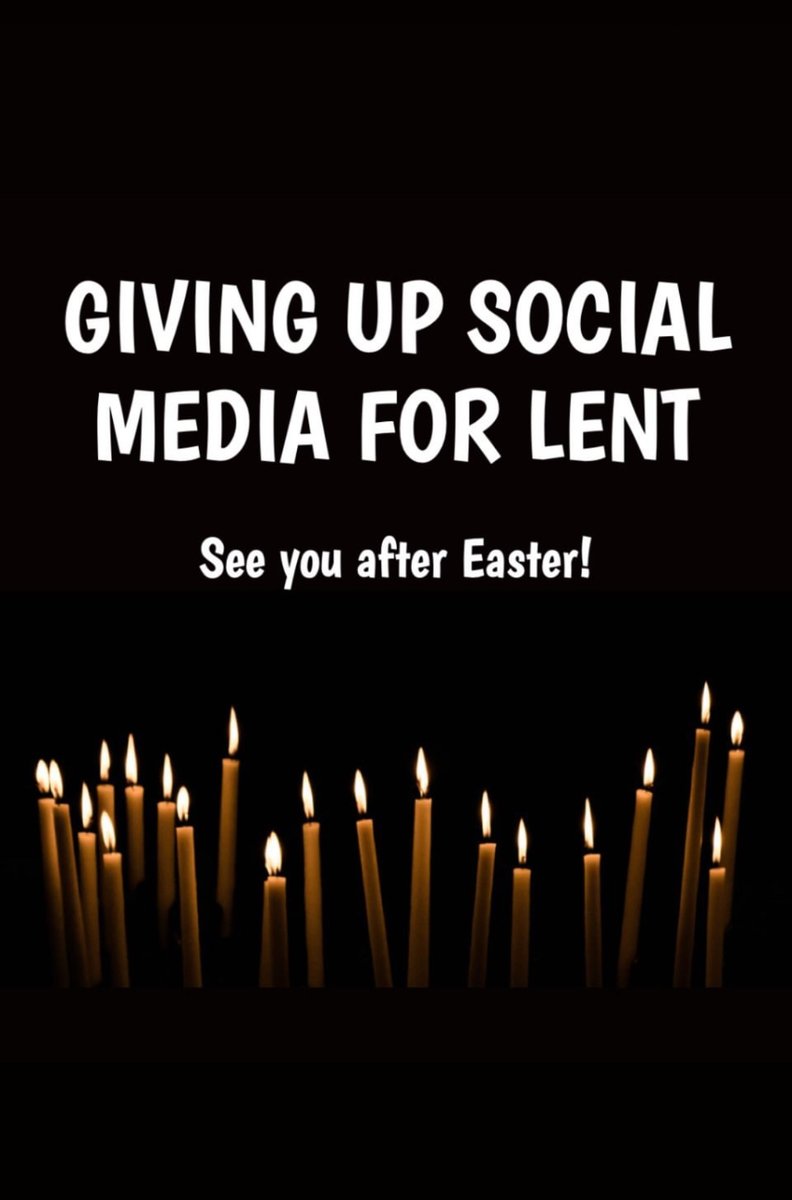 For this lent, I'll be fasting from social media (Facebook, Instagram, and Twitter), I'll do my best to experience a more realistic view of life to lead a positive sense of self.