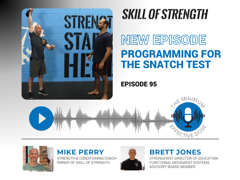 skillofstrength's tweet photo. Let's talk about programming for the snatch test. In this episode of the Minimum Effective Dose Podcast we revisit old programs and offer new insight.

If you aren't familiar with the snatch test, it's very simp...
#skillofstrength
#ironcardio
#snatchtest
#strongfirst
#medpodcast https://t.co/UaDtrlC8s6