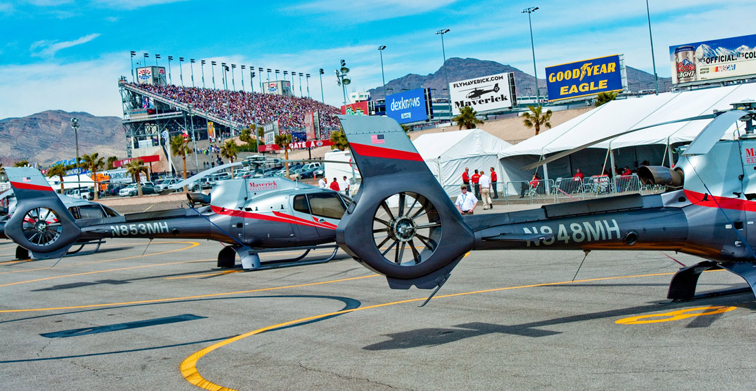 Arrive to the race in 𝘀𝘁𝘆𝗹𝗲 like the VIP you are or wish you were! 😉Take in the views of Las Vegas with <a href="/MaverickHeli/">Maverick Helicopters</a> before heading to the #Pennzoil400!

Book a Ride: bit.ly/3YuZ9ca