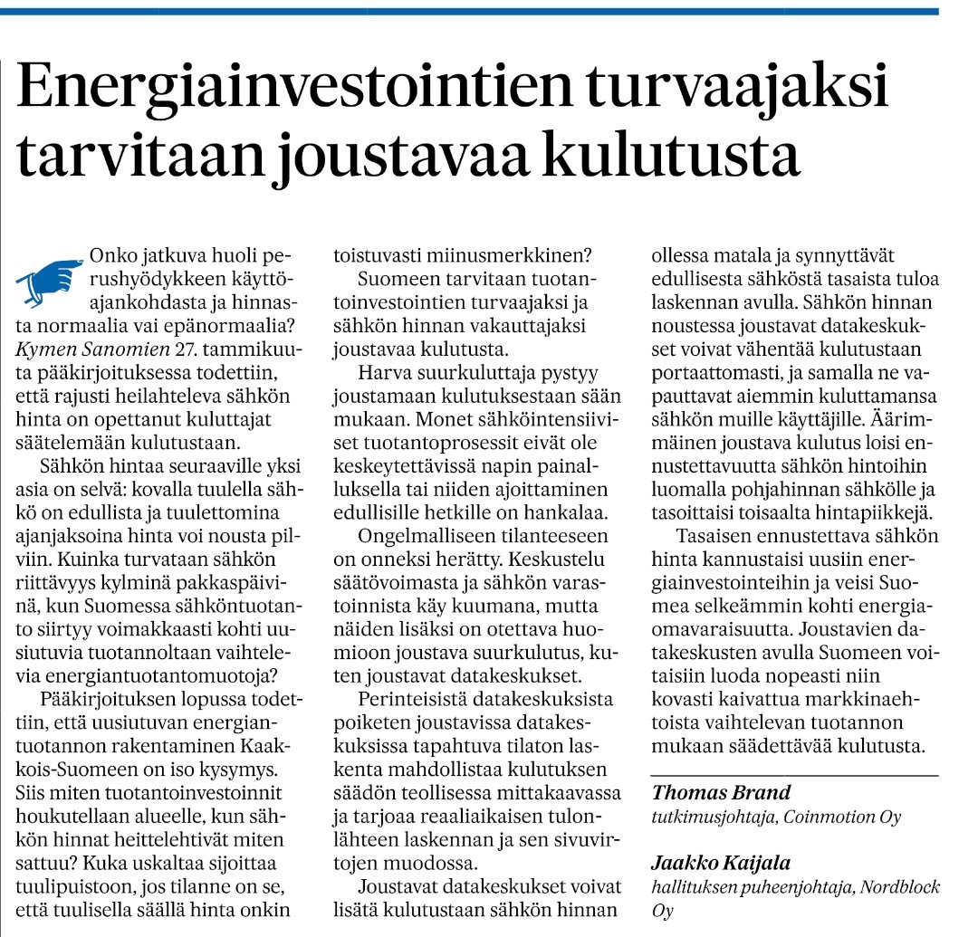 Mikähän se sellainen joustava kulutus voisi olla🤔