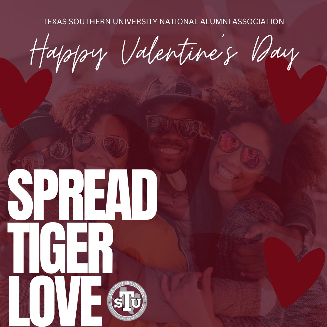 Happy Valentine's Day, Tiger family!!
:
#tsunaa #txsunaa #texassouthernalumni #tsualumni #txsualumni