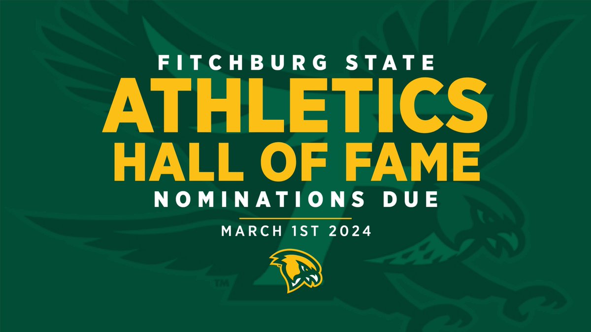 The Hall of Fame is back this year. If you have a past Athlete, Coach, or Team, you think is deserving, nominate them here by March 1st: fitchburgfalcons.com/insideAthletic…