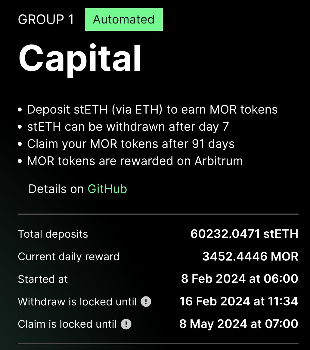 stETH and MOR Token FAQ As day 7 of the Morpheus Fair Launch approaches its best to address some frequently asked questions here so there is an easy place to point people for answers. The most common questions are: 1. Can I continue staking my stETH in Morpheus beyond day 7?…