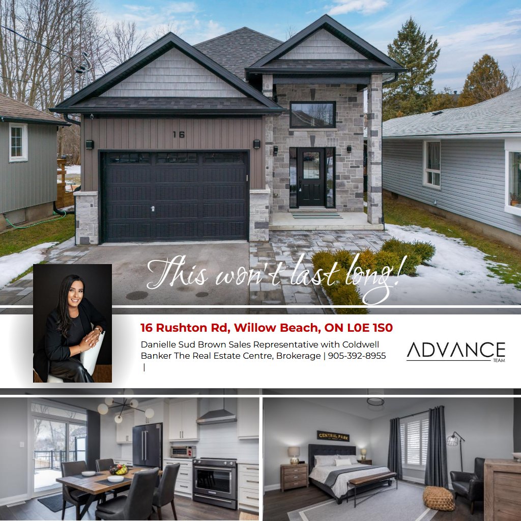 homeshots's tweet photo. This Bright &amp; Spacious Custom Bungalow is located walking distance to #LakeSimcoe in Willow Beach! Watch the virtual tour for 16 Rushton Rd here https://t.co/hkxibRYfv0 Contact Danielle Sud Brown at 905-392-8955 or daniellesudbrown@live.com for more details! https://t.co/gJ2tOZ33oA