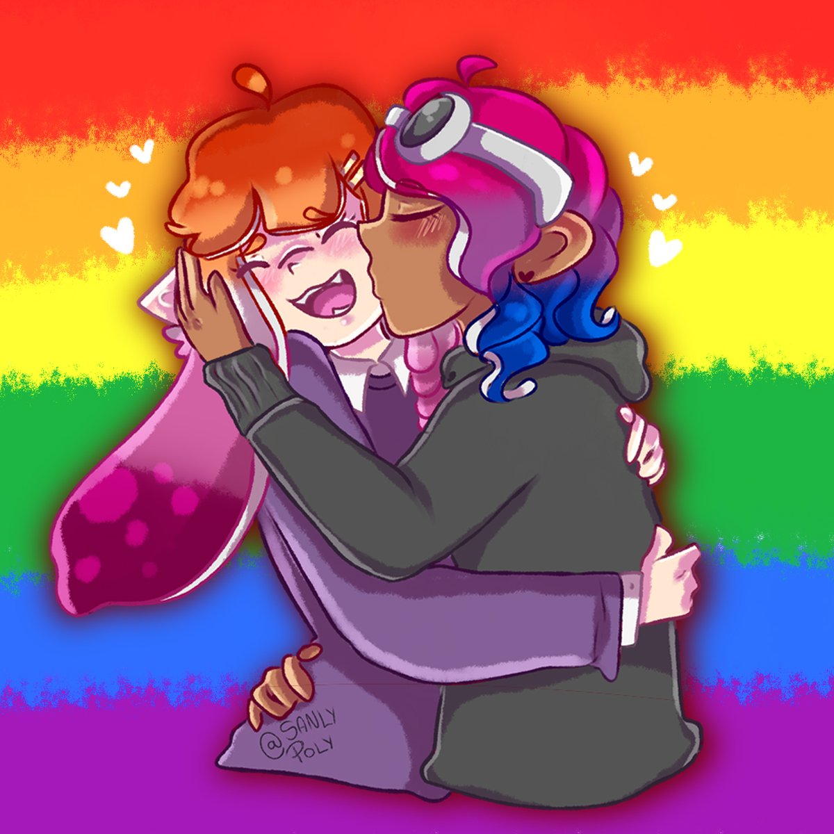 Sanlypoly's tweet photo. 🌹❤️HAPPY VALENTINES DAAAYYY!!!🌹❤️
💛Here is a compilation of shipping/couples that I recently drew 💛
-
#vanetinesday #splatoon #art #oc #digitalart #splatoonart https://t.co/yFTjHYVxX1