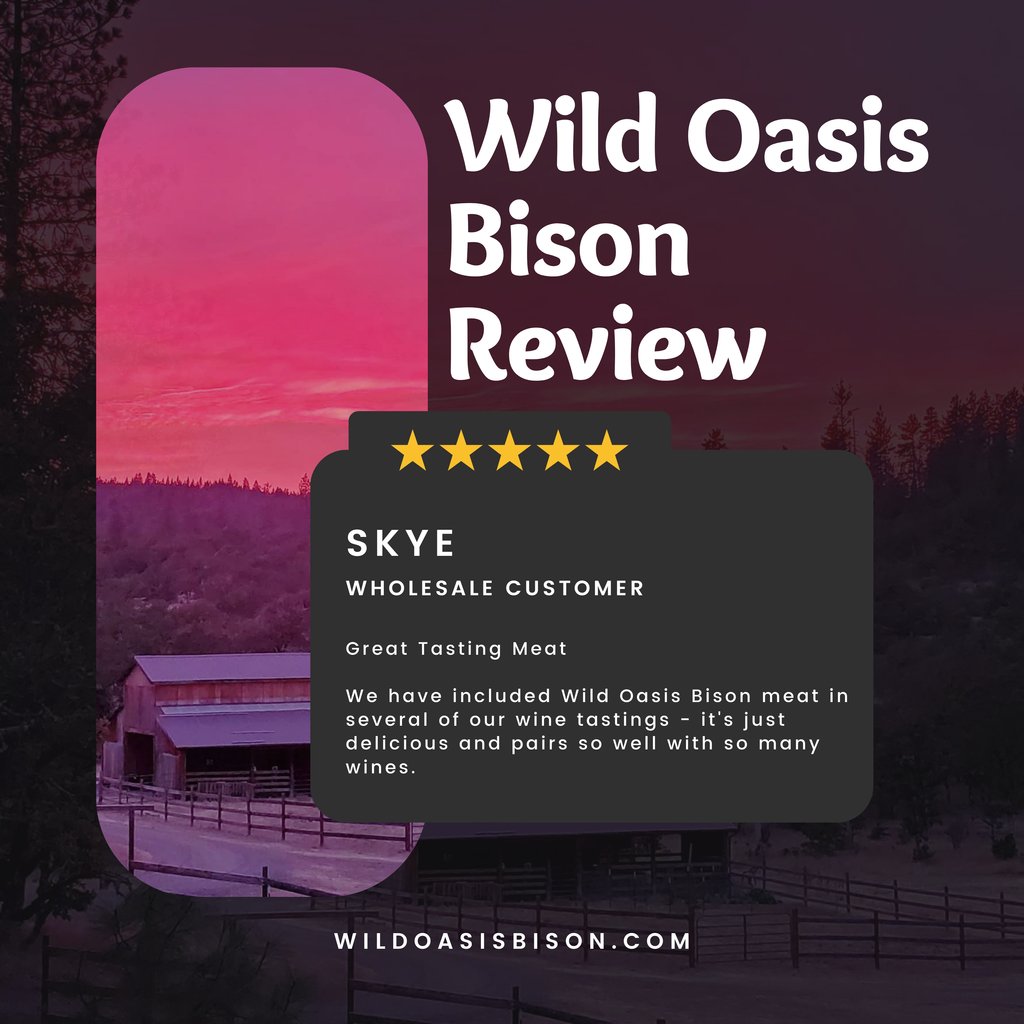 WildOasisBison's tweet photo. Our valued customers are at the core of our operations! We are genuinely grateful for the positive feedback and support we constantly receive from each and every one of you. We will keep continuing to provide phenomenal bison meat to keep our customers happy! https://t.co/F3HRSJosMS