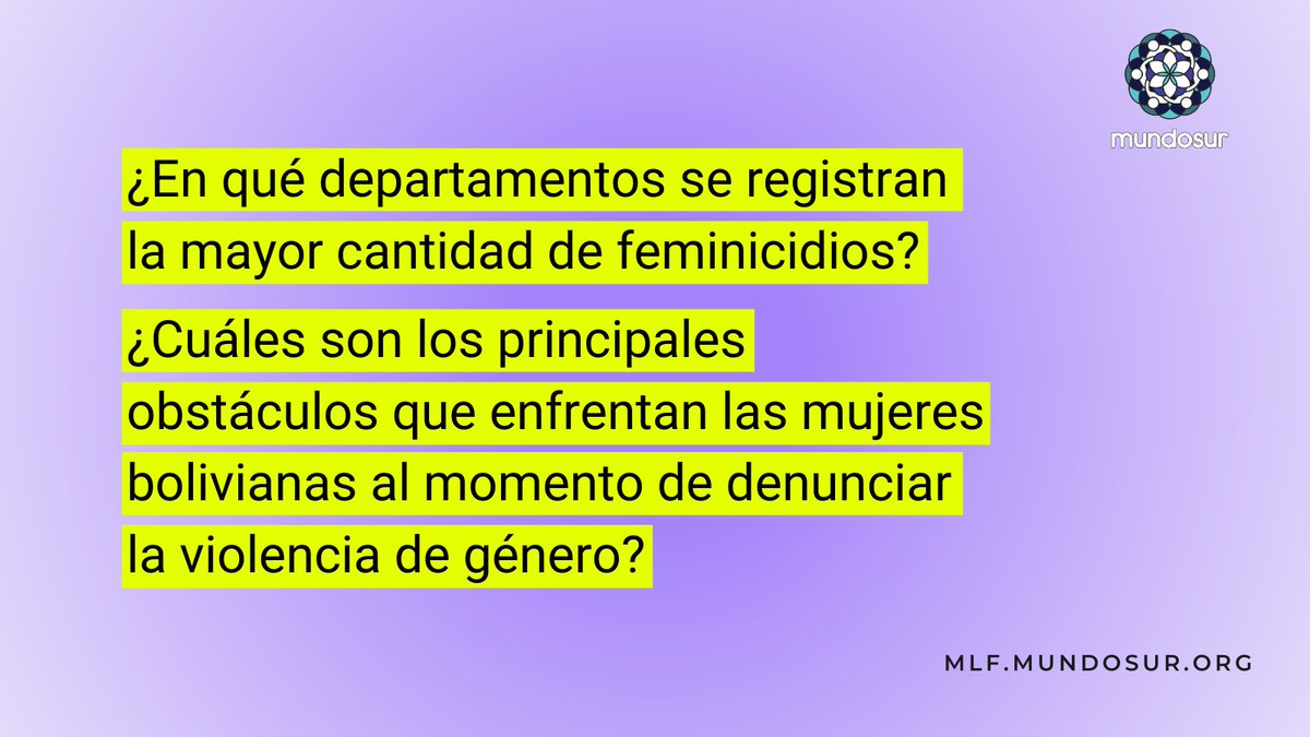 MundoSur's tweet photo. En Bolivia, el 80% de los feminicidios han sido perpetrados por personas que tienen o han tenido un vínculo afectivo con la víctima.

Descubre más datos👇🏾
🔗https://t.co/JNmRWcfR6L https://t.co/UE9ppZrBHb