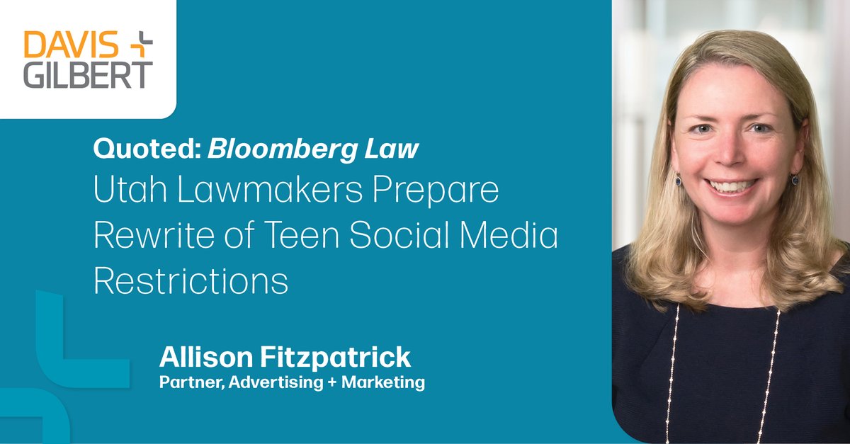dglaw's tweet photo. Allison Fitzpatrick, was quoted in the Bloomberg Law article discussing the efforts of state lawmakers to pass bills that are more likely to survive First Amendment scrutiny.

Read the full article below.
https://t.co/n2DrZh1YbY https://t.co/x17Y5dPtfE