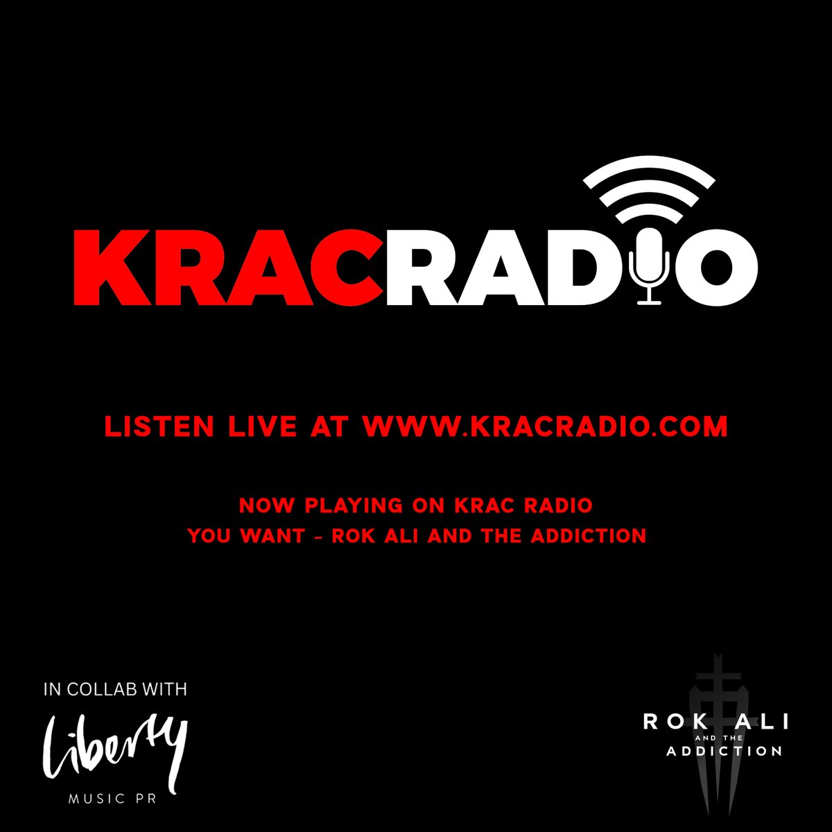 'You Want' - Rok Ali and The Addiction on @KracRadio! @LibertyMusicPR #rock #heavyrock #rockmusic #rockband #hardrock #hardrockband #darkhardrock #progrock #altrock #metal #metalhead #heavymetal #melodicmetal #grunge #undergroundrock #indierockband #youwant