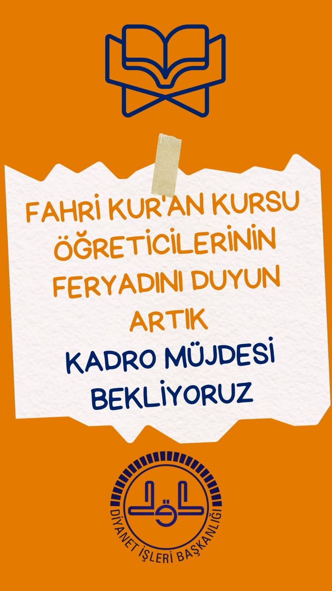 Beklemekten yorulduk.
Sesimize kulak tıkanıyor her zaman.
Şimdi #Fahri Hocalarımızın seslerine ses verme vakti

FAHRİLER REİSTEN HABER BEKLER 

#RecepTayyipErdoğan
#AliErbaş

<a href="/RTErdogan/">Recep Tayyip Erdoğan</a> <a href="/dbdevletbahceli/">Devlet Bahçeli</a> <a href="/erkanakcay45/">Erkan Akçay</a> <a href="/seferaycan/">Prof. Dr. Sefer Aycan</a> <a href="/mehmetsaityaz/">Mehmet Sait YAZ</a> <a href="/AvOzlemZengin/">Av. Özlem Zengin 🇹🇷</a> <a href="/murat_kurum/">Murat KURUM</a>