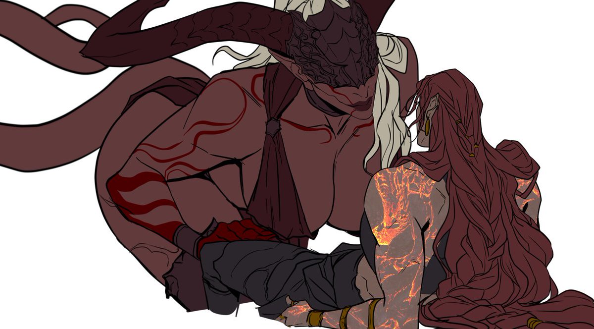BS_artsss's tweet image. Happy V-day to Sonja and giant dragon wife, empusa🙏