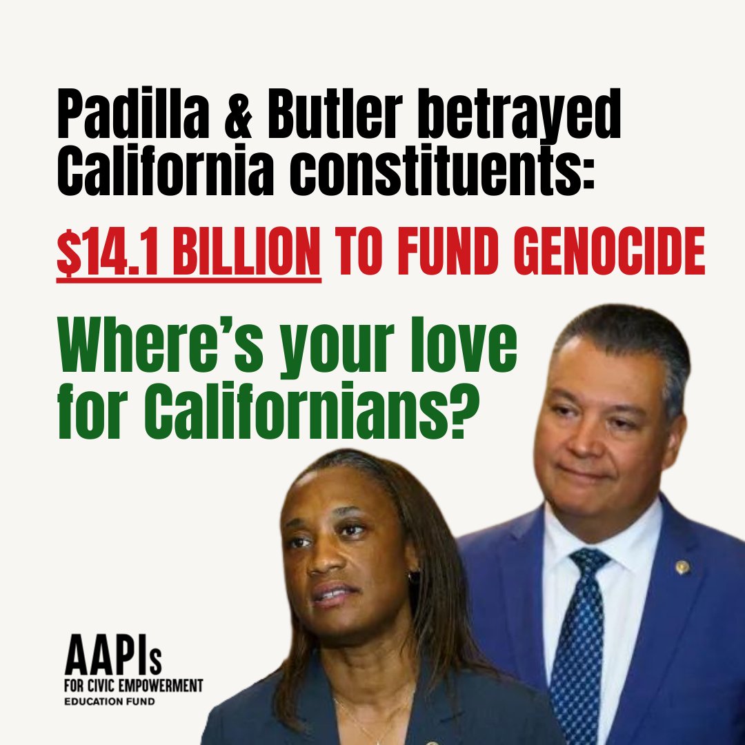 Our Valentine’s Day gram to <a href="/AlexPadilla4CA/">Alex Padilla</a> <a href="/Senlaphonza/">Senator Laphonza Butler</a>: You betrayed us when you voted to send Israel $14.1 BILLION to fund genocide in Gaza. Where’s your love for Californians?