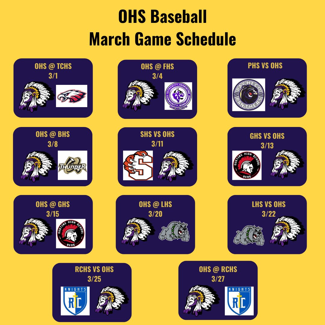 OHSBASEBALL_W's tweet photo. Orestimba High School Baseball Schedule. Please Come out and Support. #ohswarriors #ohsbaseball #orestimbahighschool #purplezoo https://t.co/ssXcA9teQ8