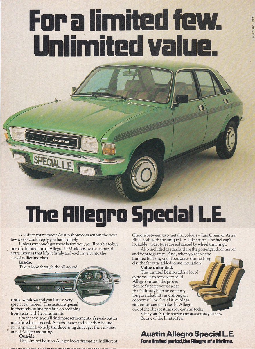 A special car for special people.

#70s #British #nostalgia #memories