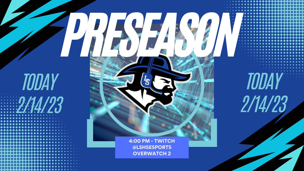 Today marks the preseason kickoff for Overwatch 2. LSHS will be going up against Penn Manor at 4:00pm. Watch us live on Twitch <a href="/lshsesports/">L-S E-Sports</a>. 
Good luck and go Pioneers!