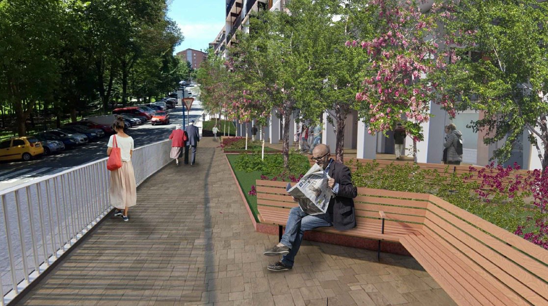 AizpeaOM's tweet photo. Seguimos avanzando en la transformación de la calle #Beraun.
Habilitado el parking, el lunes empiezan las obras para la construcción de las dos nuevas plazas (números 5-15).
1.700m2 para las personas, con lugares de estancia, zona de juegos infantiles y más vegetación. https://t.co/2toWzfTpxL