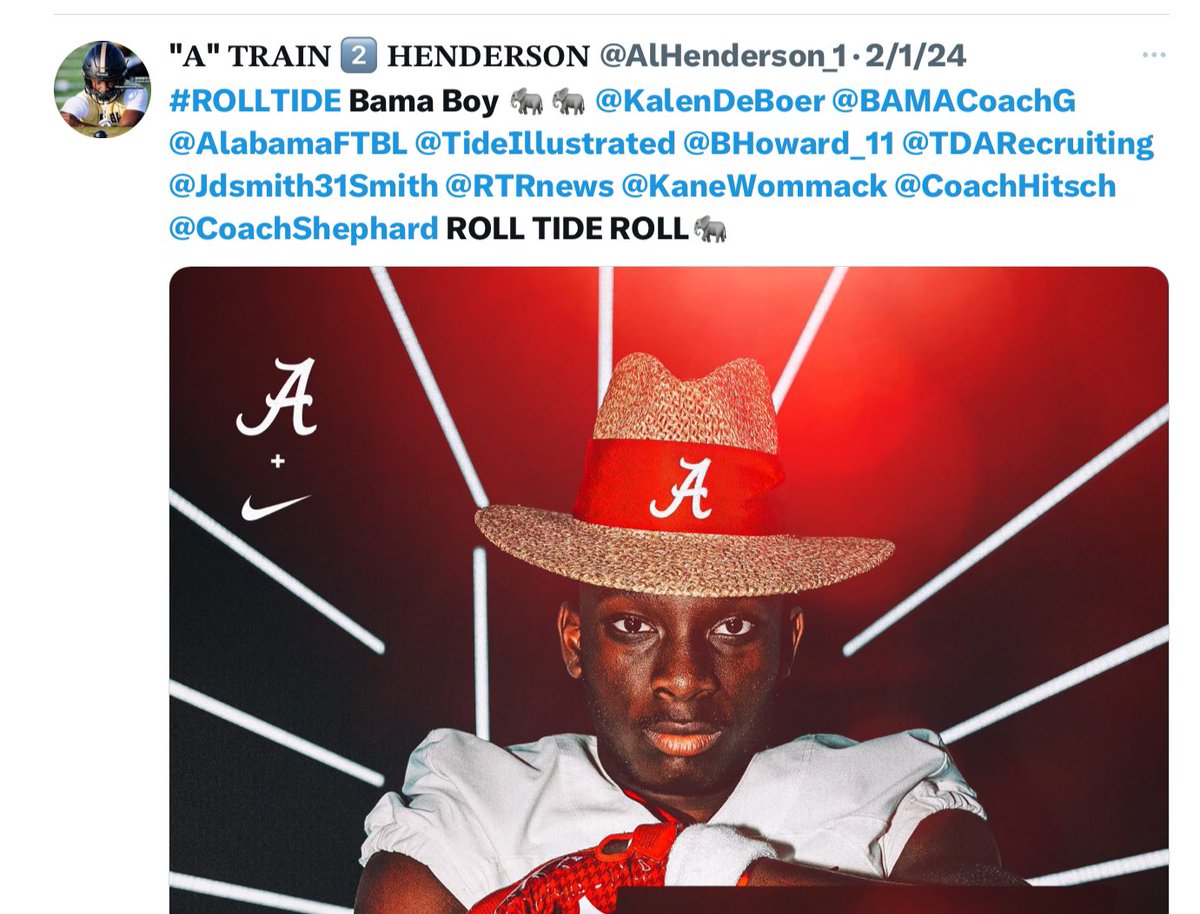 captain_modelo's tweet photo. @JLeeAULive ROLL TIDE https://t.co/rpYgsIK0PZ