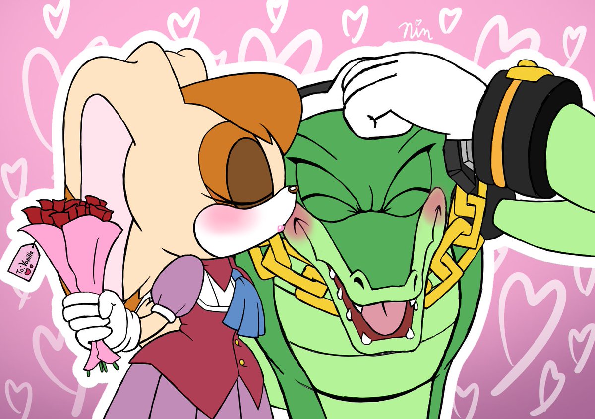 Valentines Vectilla ❤️🐰🐊💚