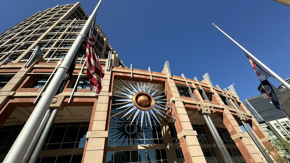 Flags have been lowered to half-staff at all City of Phoenix buildings until sunset this evening, and again on the day of interment, to honor U.S. Marine Sgt. Alec Langen, of Chandler, who was one of the casualties of the Feb. 6 helicopter crash during a training flight in CA.