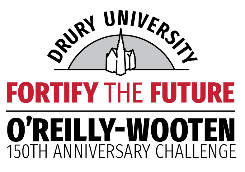 The largest matching gift in Drury history, the O’Reilly-Wooten 150th Anniversary Challenge provides $1.5 million of matching funds from now until May 31 and will double the impact of all donations to the Drury Student Success Fund.
Find out more: drury.edu/150match