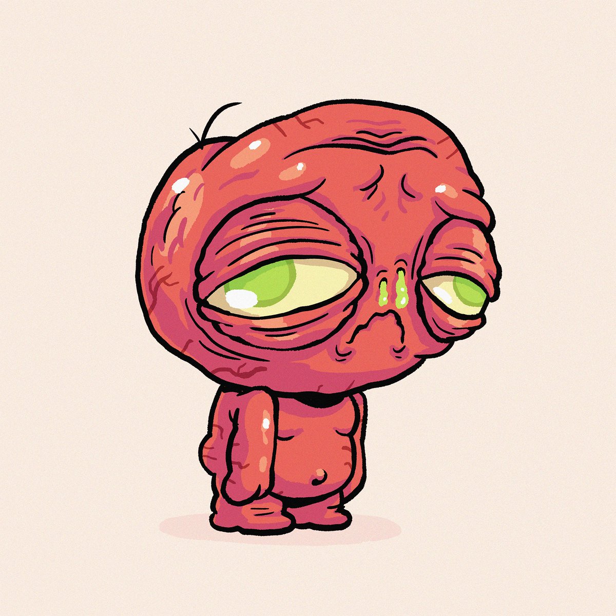 JaggedRealms's tweet photo. Dev art for something cute. #indiegames #conceptart #humanfarming #sackofbones https://t.co/N7SxO75cF5