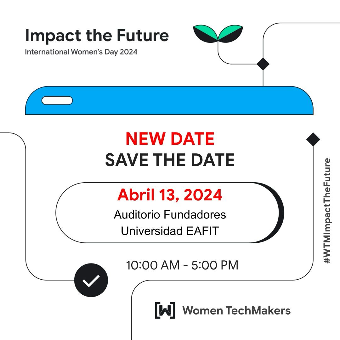 #WomenTechmakers Medellín (@wtmmed) on Twitter photo ¡Celebremos juntas el Día Internacional de la mujer! #IWD2024 🗣
Este 13 de abril, únete a más mujeres que están construyendo un futuro tecnológico más inclusivo y justo.
Conoce más en wtmmedellin.com #WomenTechmakers <a href="/WomenTechmakers/">Women Techmakers</a> ¡Celebremos juntas el Día Internacional de la mujer! #IWD2024 🗣
Este 13 de abril, únete a más mujeres que están construyendo un futuro tecnológico más inclusivo y justo.
Conoce más en wtmmedellin.com #WomenTechmakers <a href="/WomenTechmakers/">Women Techmakers</a>