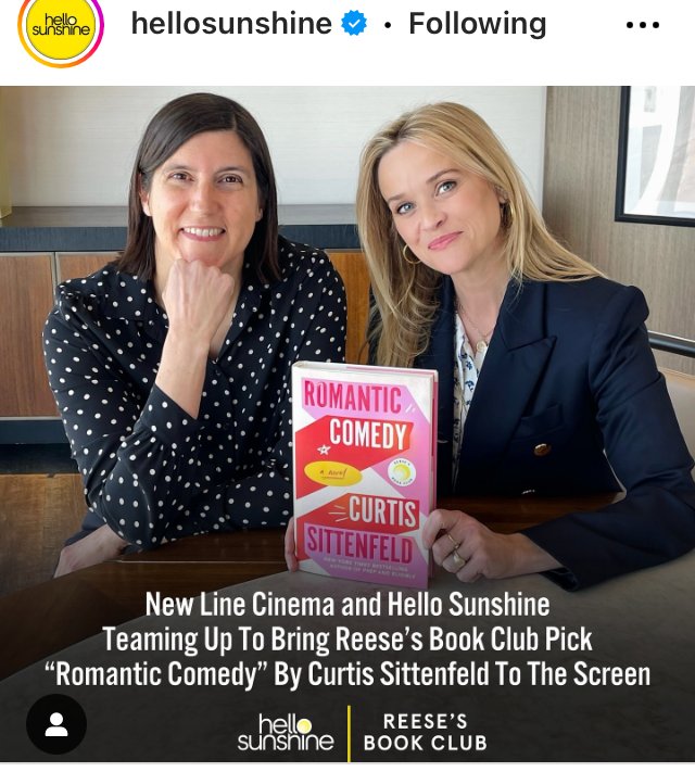 Romantic Comedy just might become a...romantic comedy?! And I couldn't be more thrilled with all the talented people working on it ❤️💖💛 tinyurl.com/4x5k8k79