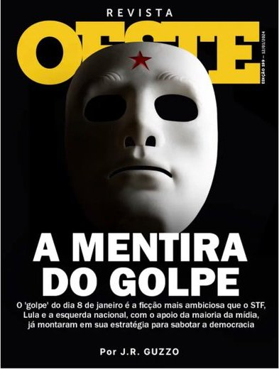 BrazilenDireita's tweet photo. A MENTIRA DO GOLPE!
"O #golpe do dia 8 de janeiro é a ficção mais ambiciosa que o #STF, #Lula e a #esquerda nacional, com apoio da maioria da mídia, já montaram em sua estratégia para sabotar a #democracia".
Por J. R. #Guzzo / Revista Oeste. https://t.co/Fh6ufcUO9J