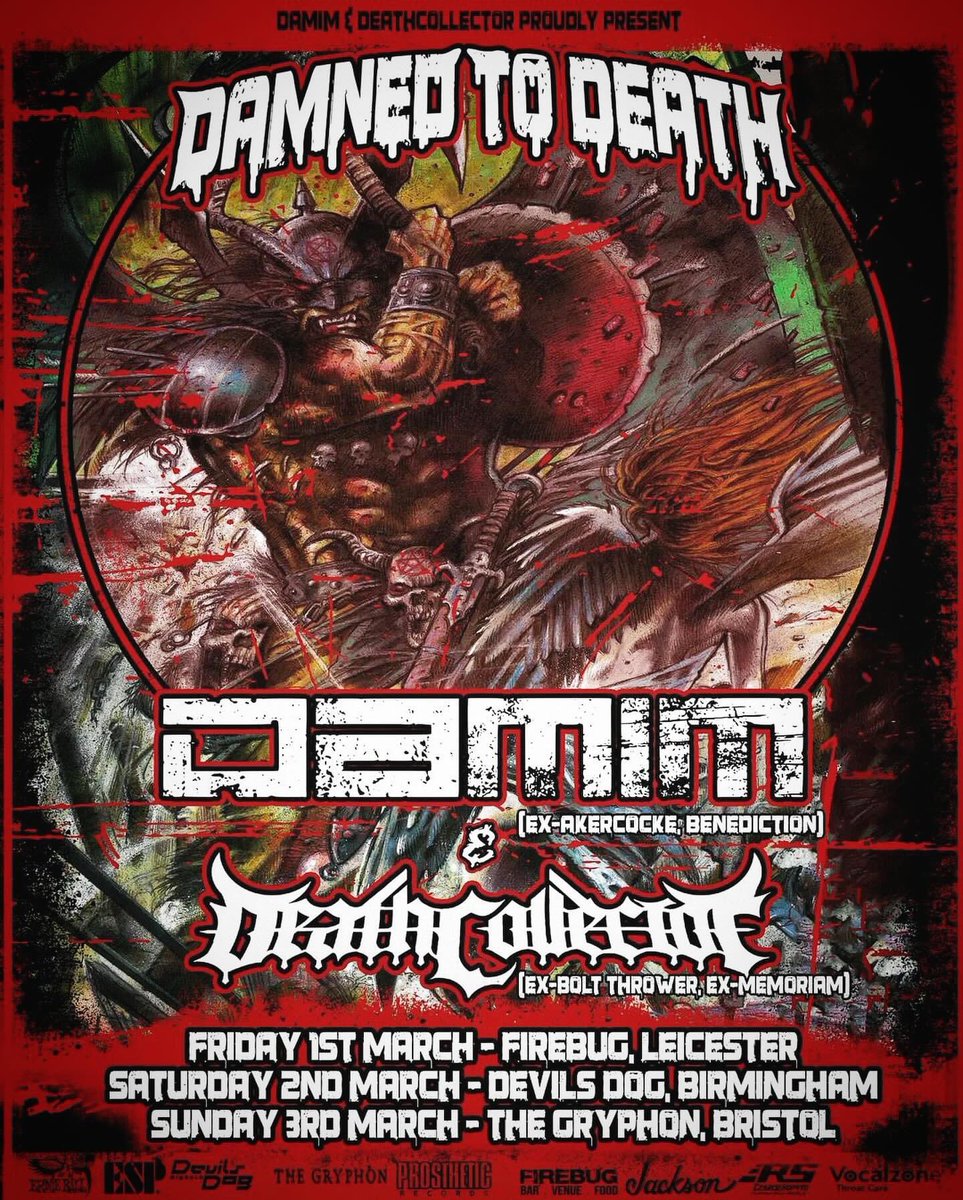 Very proud to of contributed art to the <a href="/damim_uk/">DAMIM</a> and <a href="/DeathCollector_/">DeathCollector</a> tour - which not only adorns the tour poster but now merchandise too !!!

Check out the original art here: instagram.com/reel/C1oxLuSMX…