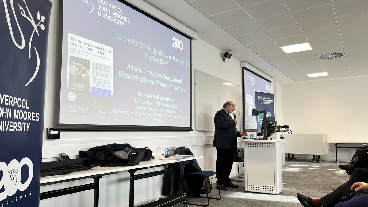 A packed room for a brilliant LTAP Annual Lecture by Prof William Schabas. Super-engagement with early-career researchers and doctoral students. 👏👏👏👏 What a nice day for @LJMU_LTAP @LJMUImpact @LJMU @LJMUResearch @ProfTonyWall Prof Keith George @PanaraCarlo