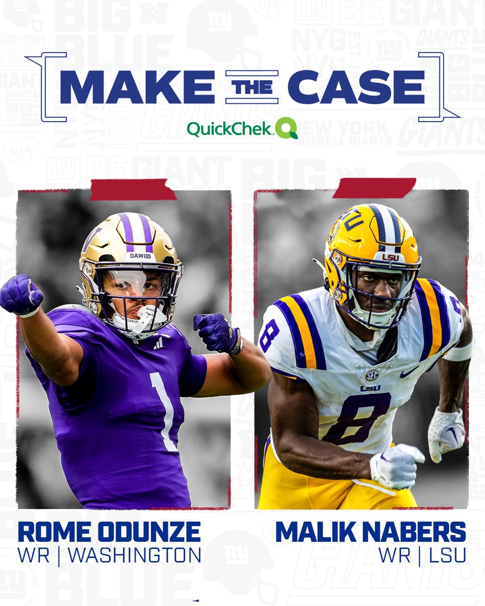 Giants's tweet photo. Draft experts weigh in on our options at No. 6 

Make the Case 📰: https://t.co/oyuOB9eiSG https://t.co/Kv8MXbm2ia