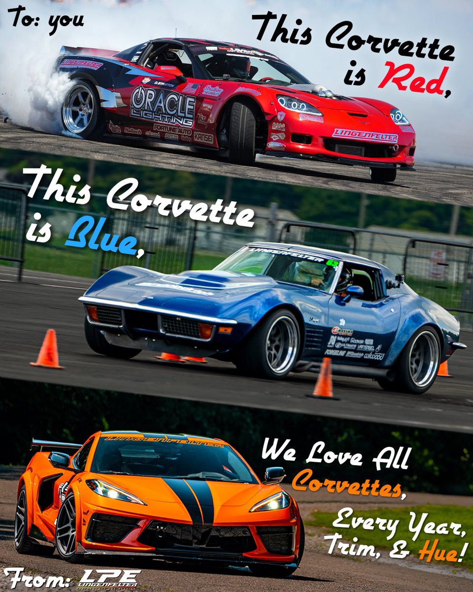 LingenfelterLPE's tweet photo. Send this to your valentine, they already know you love your #Corvette more anyways 💛🧡❤️
#Lingenfelter #C8 #C8Corvette #C6 #C6Corvette #DriftVette #C3 #C3Corvette https://t.co/I0rJLlgYl4