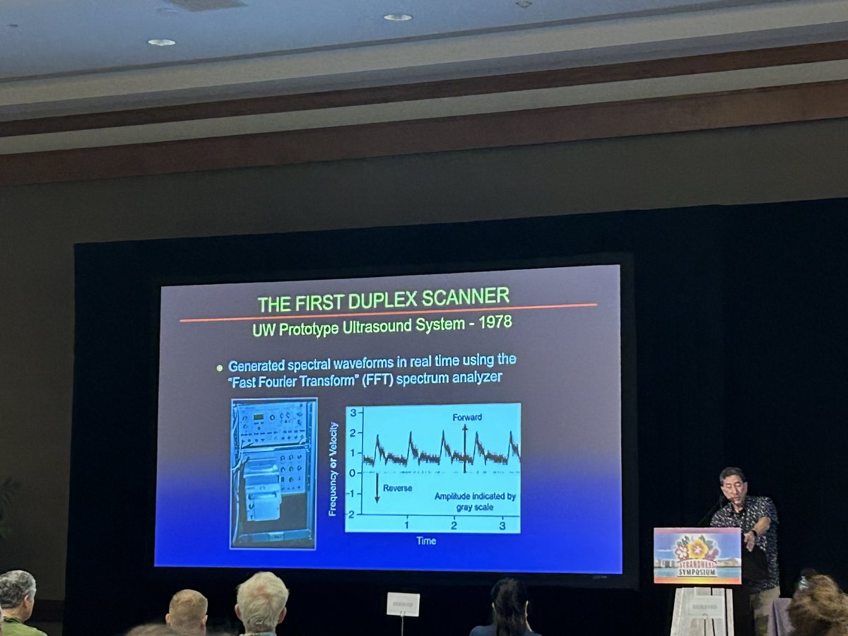 World class presentations at the 2024 Strandness Symposium with Dr. Singh discussing “Noninvasive Testing in Vascular Trauma” and Dr. Zierler presenting “From the DES Archives: The First Carotid Duplex Criteria” @StrandnessS