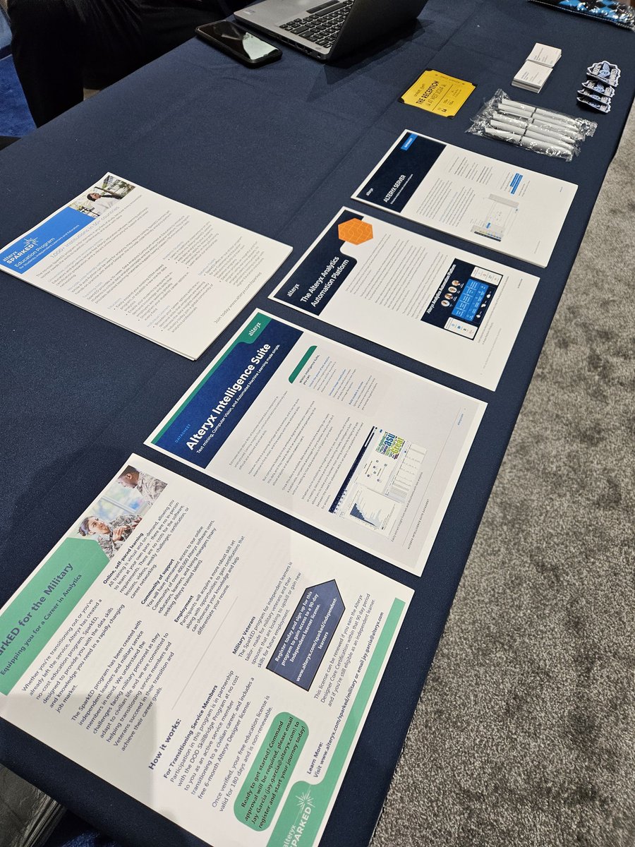 JayGarciaUSMC's tweet image. If you&apos;re at #West2024 hosted by @AFCEA and @NavalInstitute, don&apos;t miss the @alteryx booth! Explore the power of the #Alteryx AI Platform and learn about the #AlteryxSparkED for Military &amp;amp; Veterans Program, empowering learners with essential skills for workplace success. #pubsec