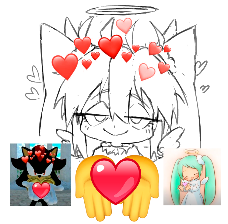 _saaanic_'s tweet photo. happy valentines 💕, i was gonna draw miku mocking you but you guys deserve some love 💝 https://t.co/pLEWPIk2K6