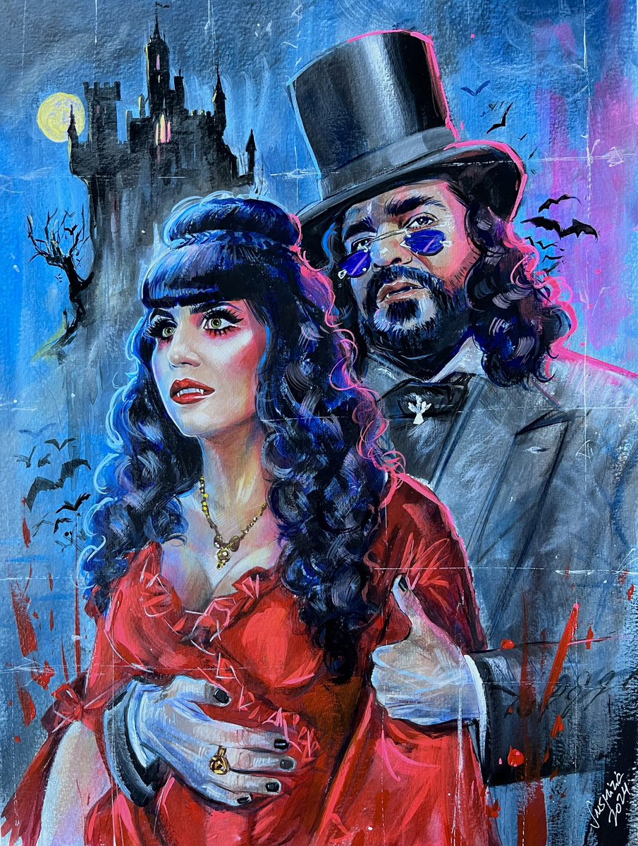 Happy Valentine’s Day! 💘 Here is a surprise print of Nadja & Laszlo available for all of you today!!!👉🏼 💘VALENTINE24 code at Check out for a 20 % OFF !!! 💘 30 prints limited ed signed and numbered! 👉🏼 WWW. SUSPIRIALAND.COM #nadja #nadjaandlaszlo