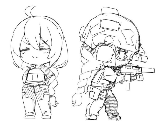 これは私のアバターを描いたもの
#Ready_or_Not 
#RoN 