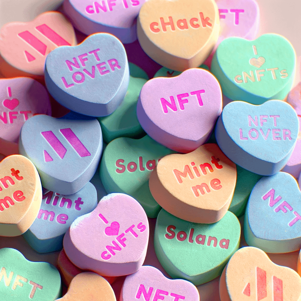 metaplex's tweet photo. Dear @solana fam,

From everyone at Metaplex, a Happy Valentine's Day! 💜🦾 https://t.co/E8vG9gn3yO