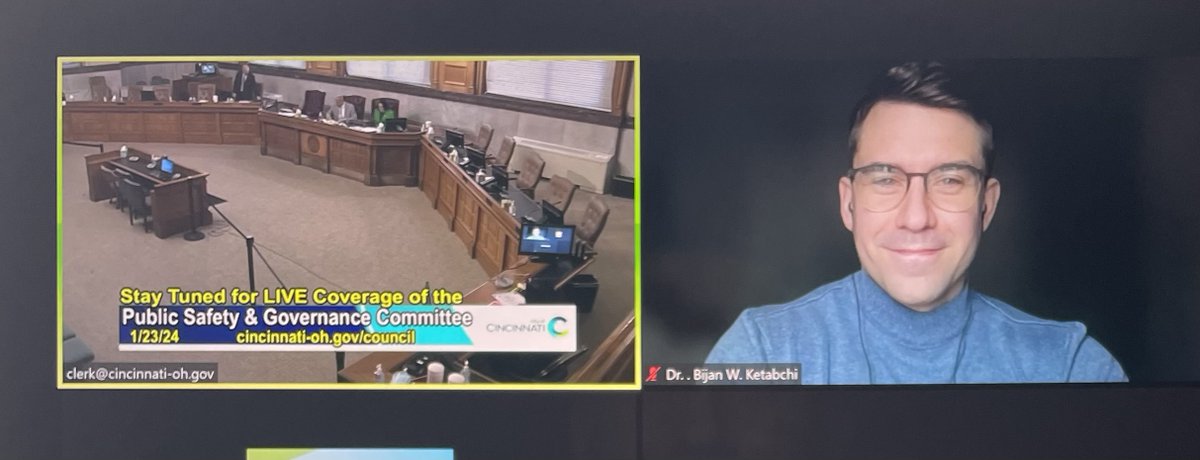 In January, PEM attending Dr. Bijan Ketabchi gave a virtual presentation to #Cincinnati City Council. The presentation included information about preventing #suicide and #firearm safety. 

#SuicidePrevention #FirearmSafety