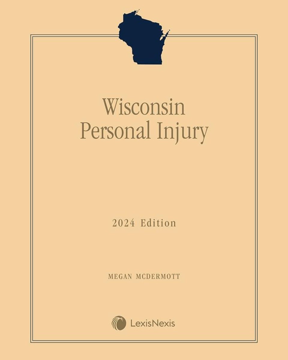 Megan McDermott's treatise on personal injury law was recently published by Matthew Bender. In addition to comprehensively covering current tort law in the state, 'Wisconsin Personal Injury' offers a historical perspective on how that law has evolved: bit.ly/3OCWavZ.