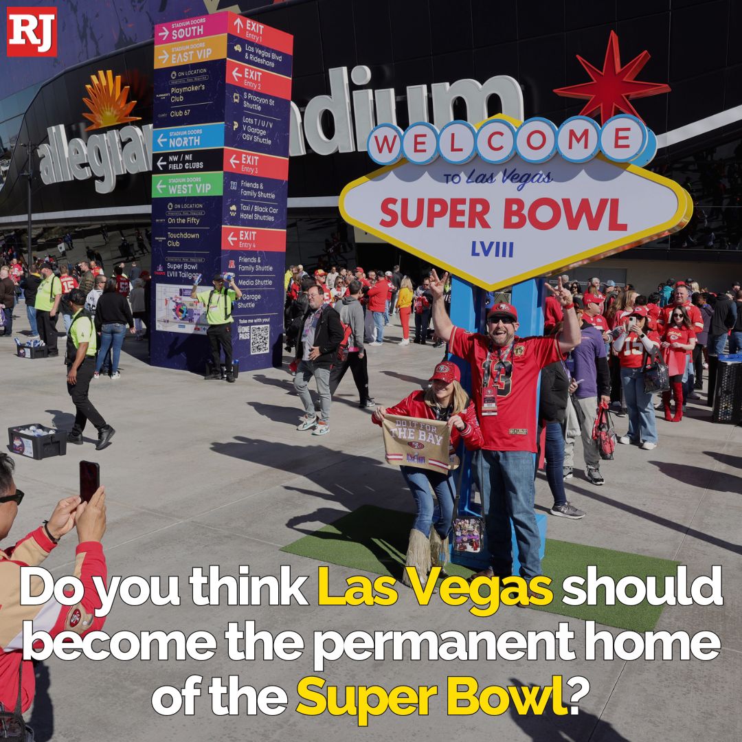 Would you support Las Vegas becoming the permanent home of the NFL's #SuperBowl? After Sin City pulled out all the stops for Sunday's big game, the league has already signaled that it looks forward to returning to Las Vegas. STORY: bit.ly/3SDyVTC