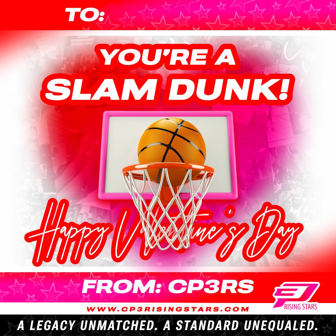 Spread love every day! ❤️ Happy Valentine’s Day 🩷 You’re a slam dunk❕ Send this 💌 to your valentine #CP3RS #CP3Girls #CP3Family